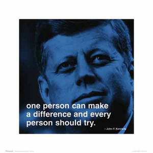 John F Kennedy MAKE A DIFFERENCE iPhilosophy Motivational Quotation ...