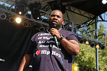 Raekwon performing at the 2010 Pitchfork Music Festival.