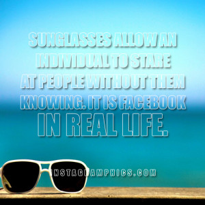 Facebook In Real Life Quote Graphic