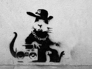 We have many of Banksy rats artworks