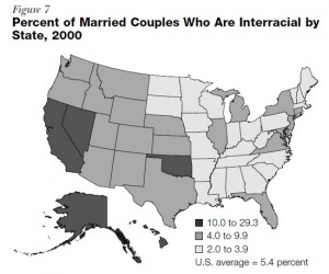 Interracial Marriage, US, 2000