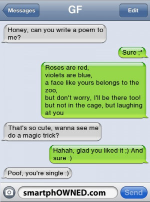 funny break up poems
