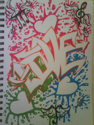 Graffiti love by kat peoples