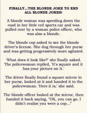 Finally the blonde joke to end all blonde jokes
