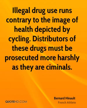 Illegal drug use runs contrary to the image of health depicted by ...