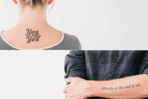 ... sleeve with these awesome literary temporary tattoos from Litograph
