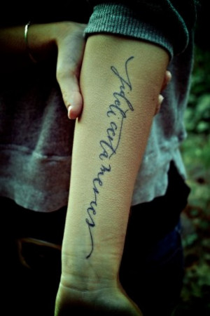 you weren’t put on this earth to be ordinary” quote tattoo