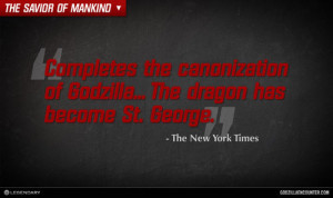 GODZILLA ENCOUNTER - Quotes - Godzilla has become St. George