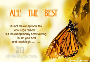 Keep working B lucky