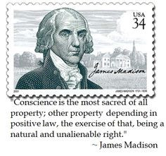 James Madison on Conscience #quotes