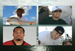 NFL players lost at sea