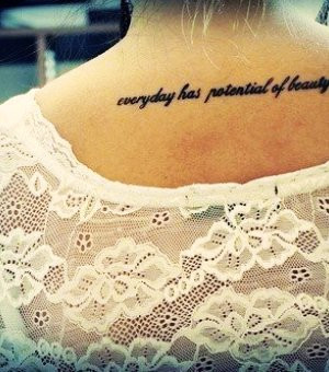 cute+black+short+life+quote+tattoos+for+girls+-+back+short+life+quote ...