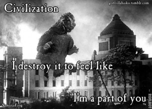 of course there are a good number more of these over at godzillahaiku ...