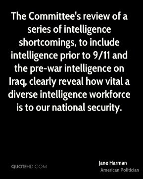 ... intelligence shortcomings to include intelligence prior to 9 11 and