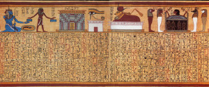 From the Ancient Egyptian Book of the Dead. The Ani Scroll, Spell 17.