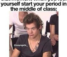 girl problems, one direction, period starting