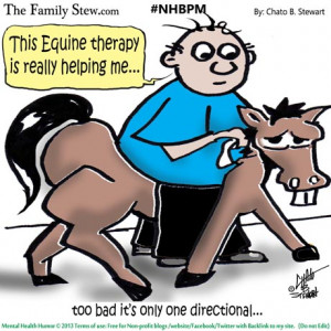 ... Stew_Mental Health Humor_Equine therapy by Chato Stewart cartoon