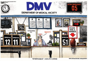 ... our current DMV with the DMV of the even scarier kind yet to come