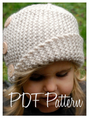 Knitting PATTERN-The Piper Cloche' (Toddler, Child, Adult sizes) also ...