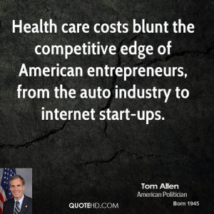 Health care costs blunt the competitive edge of American entrepreneurs ...