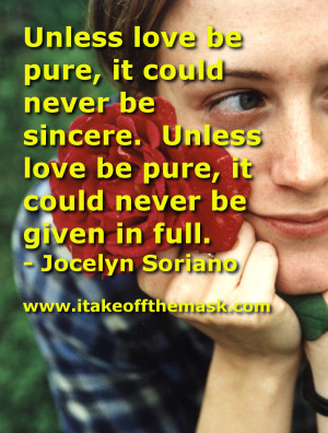 ... on him purifies himself, even as he is pure.” – 1 John 3:3, WEB