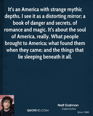 with strange mythic depths. I see it as a distorting mirror; a book ...