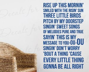 Bob Marley Three Little Birds Lyrics