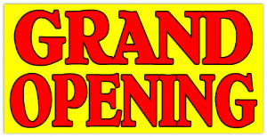 Grand Opening Banner Grand opening banner