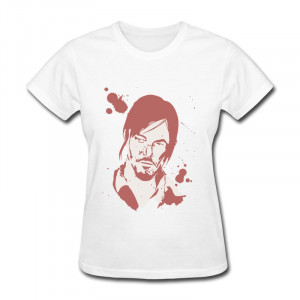 Women Solid Tshirt Walking Dead Daryl cool Party quotes T Shirt Short ...