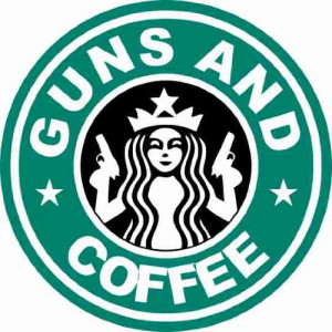 GUN RIGHTS Guns and coffee Freedom Funny Bumper Sticker Decals Car ...