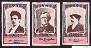 rekl027. Legnica - Beruhmte Manner, Pietro Mascagni, Richard Wagner ...