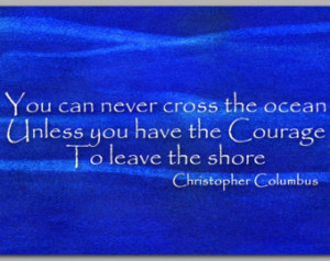 Quote by Christopher Columbus - Ava ilable as a Card or Print ...