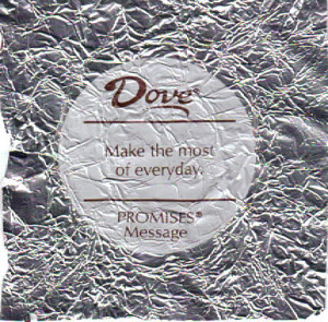 Responses to I am prolific and I love Dove Chocolate.