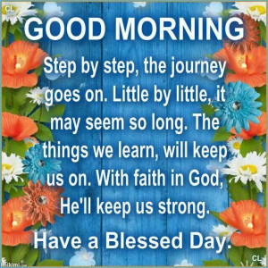 Good morning. Have a Blessed Wednesday.