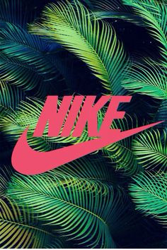 Nike sign - Nike wallpaper - Tropical background - Pink - Exercise ...
