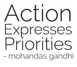 Missing in Action; Priorities are misplaced and we place importance on ...