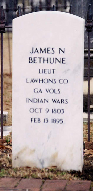 James N. Bethune died on February 13, 1895.