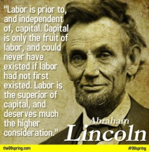 Great quote from Abe
