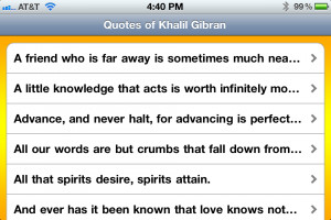 ... that allows you to view the many wonderful quotes of Khalil Gibran