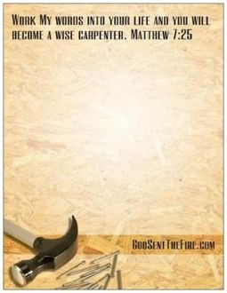 Matthew Scripture Verses | WISE CARPENTER NOTE PAD WITH BIBLE VERSE ...