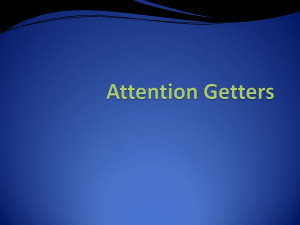 Attention Getters Examples by jlegrand