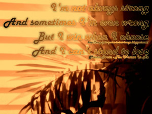 ... (Needs The Man In You) - Shania Twain Song Lyric Quote in Text Image