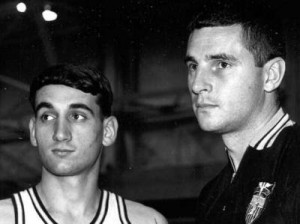 Ah...the good old days - Mike Krzyzewski alongside coach Bobby Knight