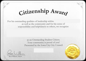 video on demand - outstanding student citizenship awards
