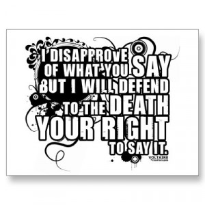 Voltaire Quote (B&W)