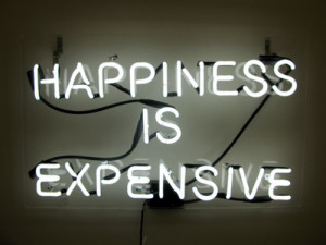 expensive, false, happiness, happiness is expansive, light, lol, neon ...