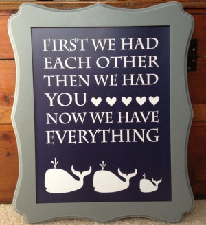 Navy Blue and White Whale/Nautical Nursery Quote Print - 11x14 on Etsy ...