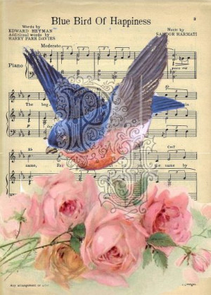 Bluebird of Happiness - song and lyrics overprinted with image - from ...