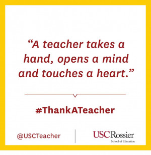 ... was the last time you thanked a teacher? What’s your favorite way to