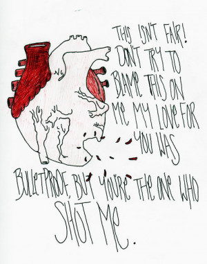 cute quote text Typography words lyrics broken heart pierce the veil ...